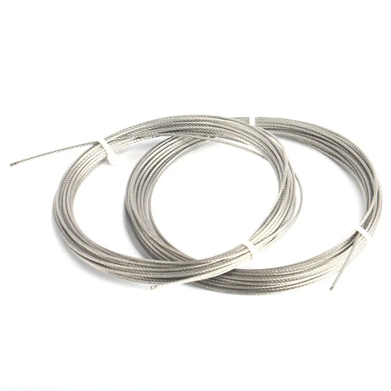 High Quality 304 Stainless Steel Wire Rope Lifting Wire Rope Diameter 0.3-4.0mm 1x7 7x7 7x19