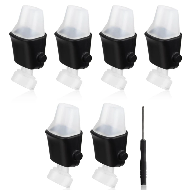6 peças de acessórios de substituição bico para contigo, tampas macias peças de reposição bocal de silicone para contigo aubrey 14oz/20oz