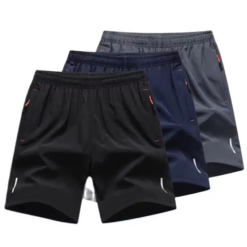 2024 Pantaloncini sportivi casual per uomo Estate Seta del ghiaccio Traspirante Allentato di grandi dimensioni Fresco e ad asciugatura rapida Moda Casua elastica