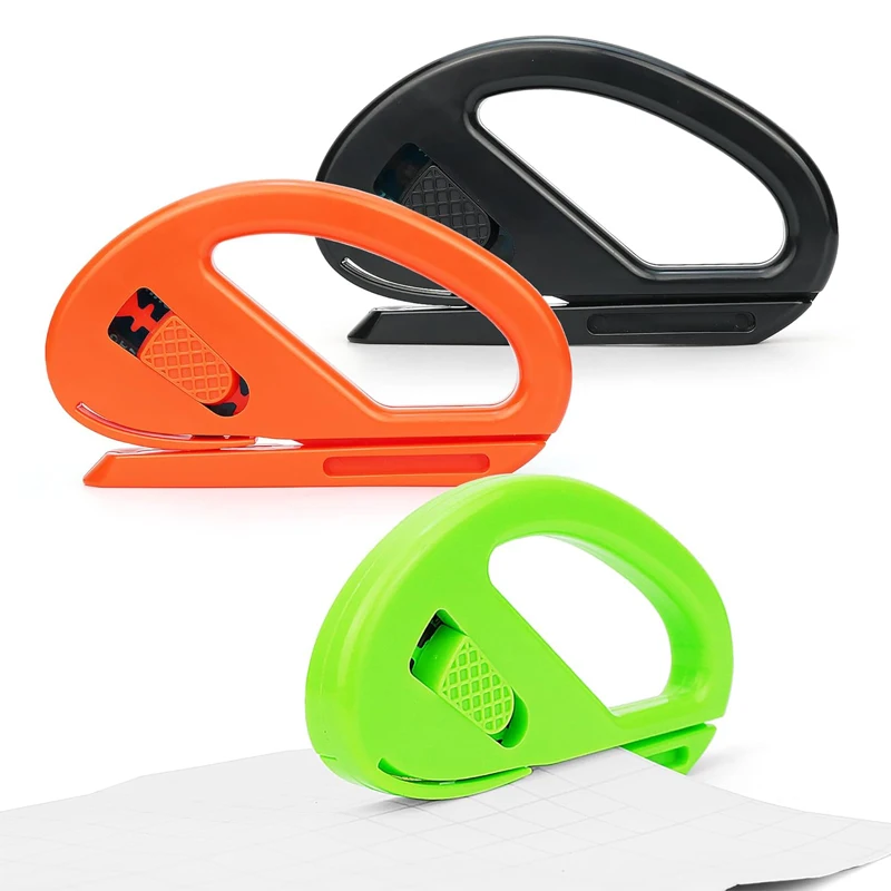เครื่องตัดกระดาษห่อแบบ Easy-Glide ดีไซน์ใบมีดโกนที่ปลอดภัย เหมาะสำหรับห่อของขวัญ งานฝีมือ และใช้ในสำนักงาน เพื่อการตัดที่สมบูรณ์แบบ