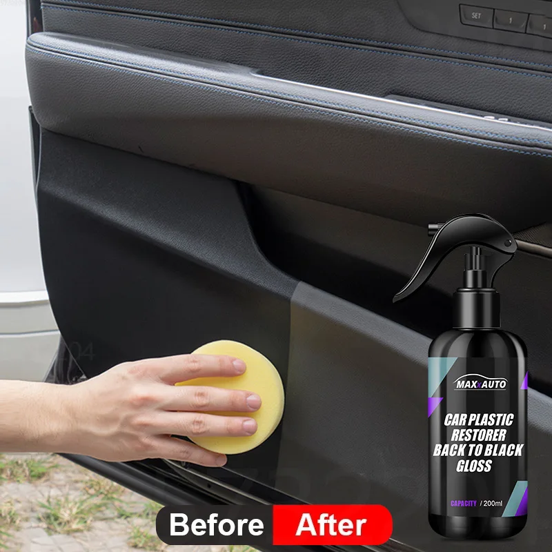Car Plastic Restorer Back To Black Gloss Plastic Renovator Longlasting Coating Leather Restore Auto Polish Cleaning Products