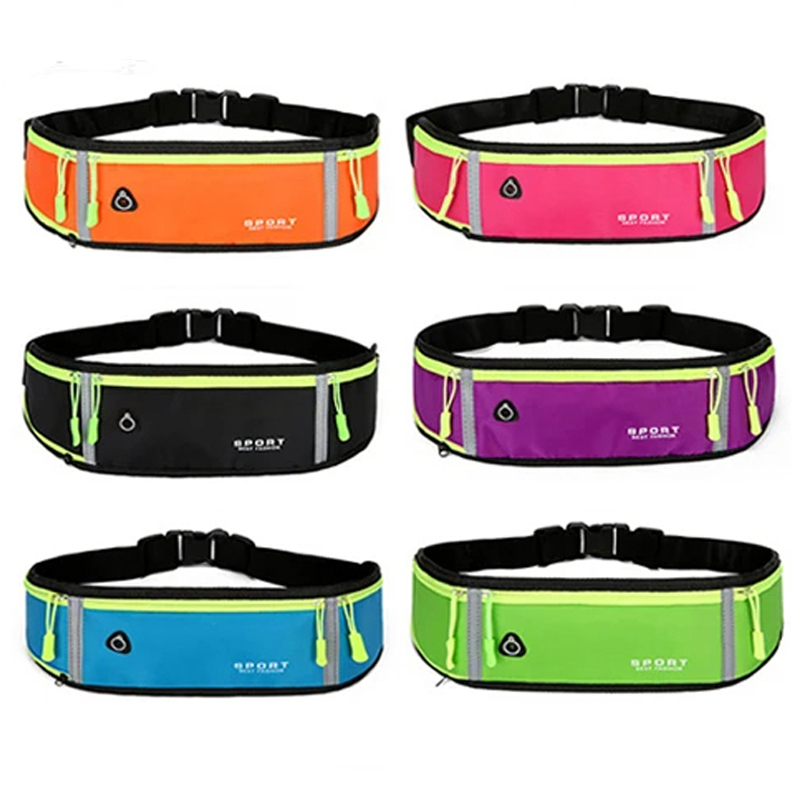 Riñonera para correr para hombre y mujer, bolsa para cinturón deportivo, funda para teléfono móvil, bolsas deportivas para gimnasio, bolsa tipo plátano, riñonera impermeable y ligera
