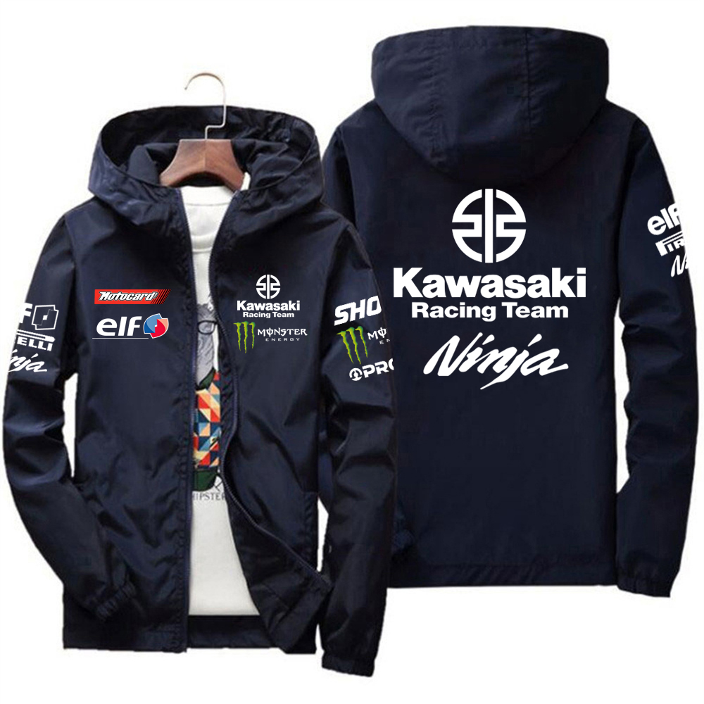 Nieuwe Kawasaki motorjas, racejas, winddichte jas, buitensportfietsjas, herenjas
