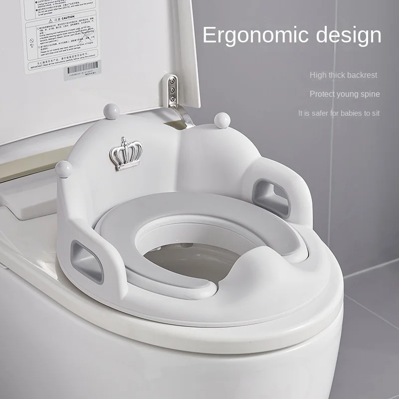 Assento sanitário portátil para crianças, assento de vaso sanitário com coroa para bebês, almofada auxiliar para assento de vaso sanitário, mictório, capa de assento de treinamento