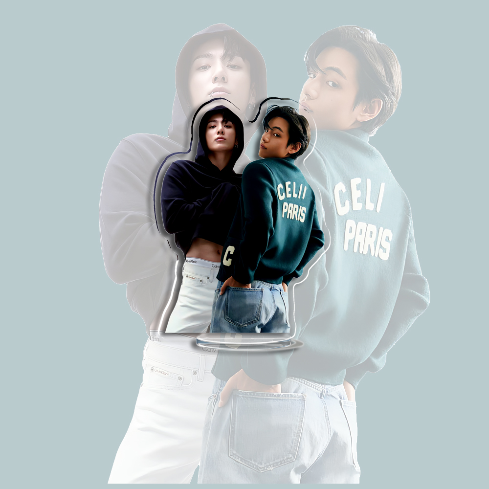 ใหม่ 2024 อะคริลิคKpop Standee GOLDEN LAYOVERอัลบั้มTAKE 2 ตัวเลขStander Vkookนิตยสารอุปกรณ์เสริมMerch