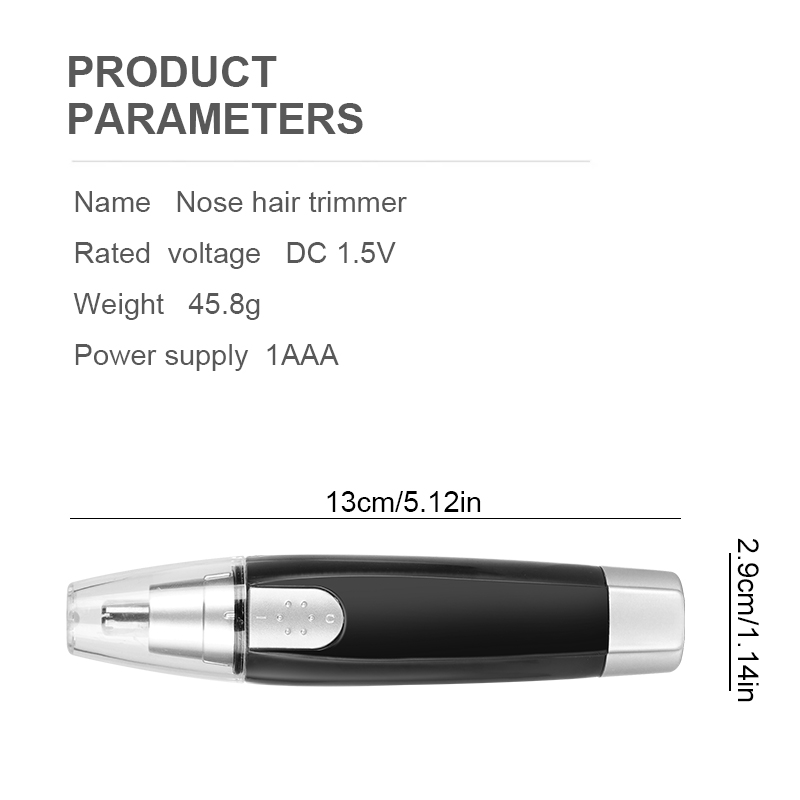 สุภาพสตรีจมูกผมTrimmerชายหูจมูกผมTrimmerไฟฟ้าขนาดเล็กTrimmerจมูกชายTrimmerสําหรับการเดินทางเพื่อธุรกิจและบ้าน