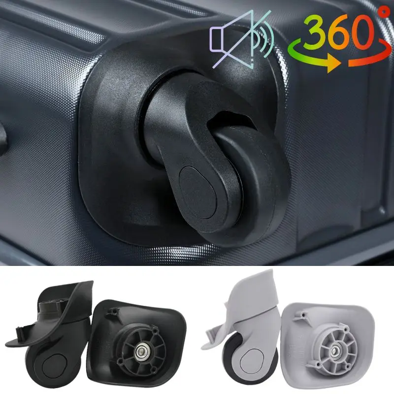 2Pcs Replacement Luggage Wheels For Suitcases Silent Rubber Wheels Trolley Parts Repair Hand Spinner Caster Wheel Universal