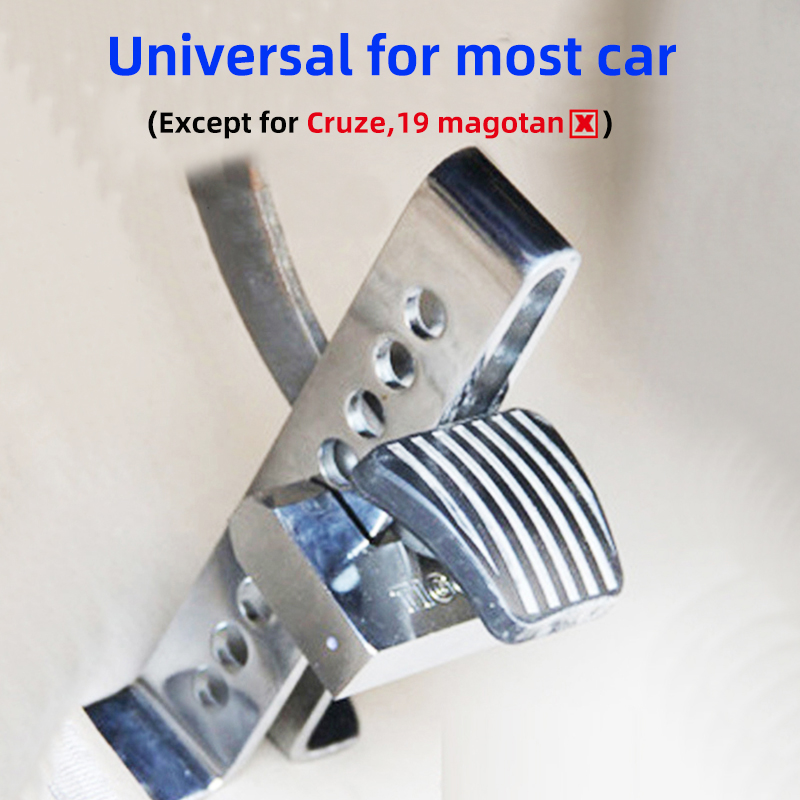 Car Clutch Lock Universal Auto Steering Wheel Brake Pedal Lock Throttle Security Steel Stainless Anti-Theft Tool Pedal Car Tool