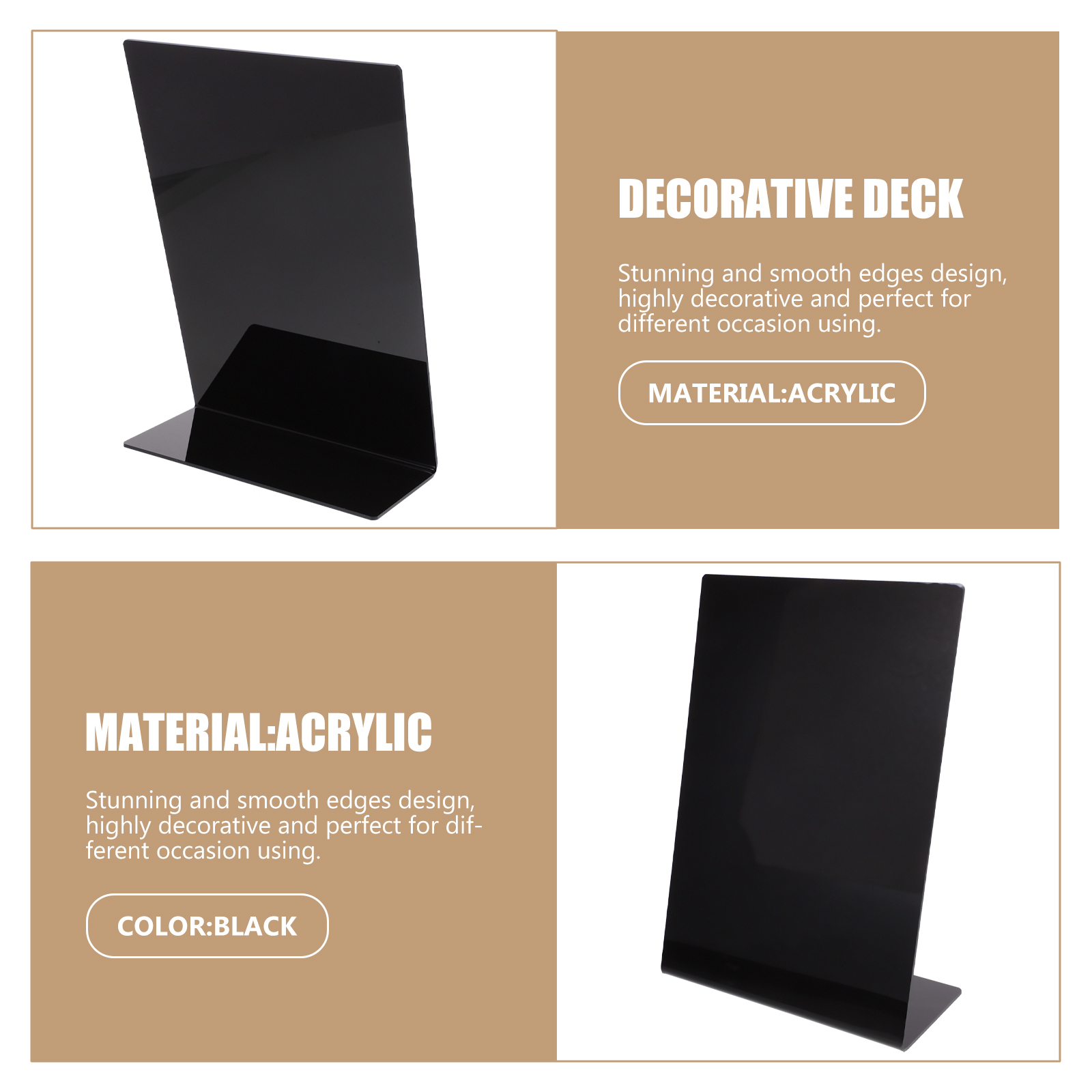 Message Board Sign Desktop Writing Board Acrylic Chalkboard Mini Signs Desk Drawing Table For Shop Buffet Cafe