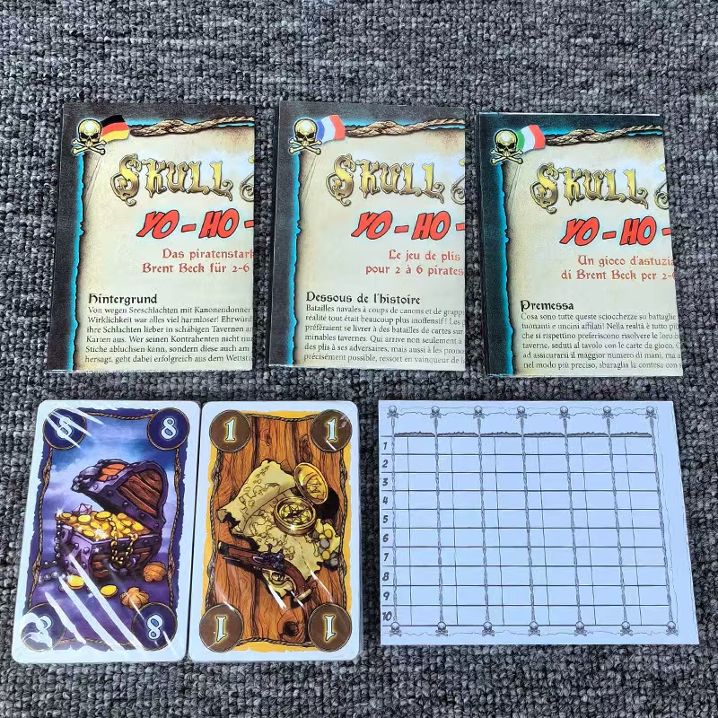 New English version Skull King Ultimate pirate game Hide your Kingdom creator card board game