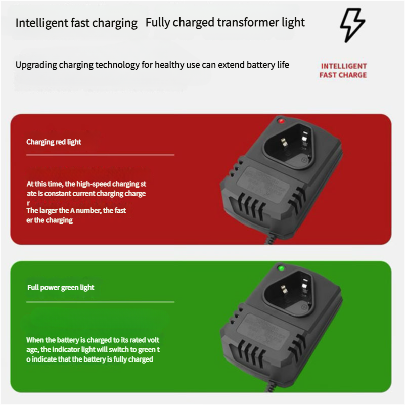 Peça de ferramenta elétrica ue/eua 12v li-lon carregador recarregável suporte 110-240v para 12.6v ângulo moedor chave de broca elétrica ferramenta elétrica