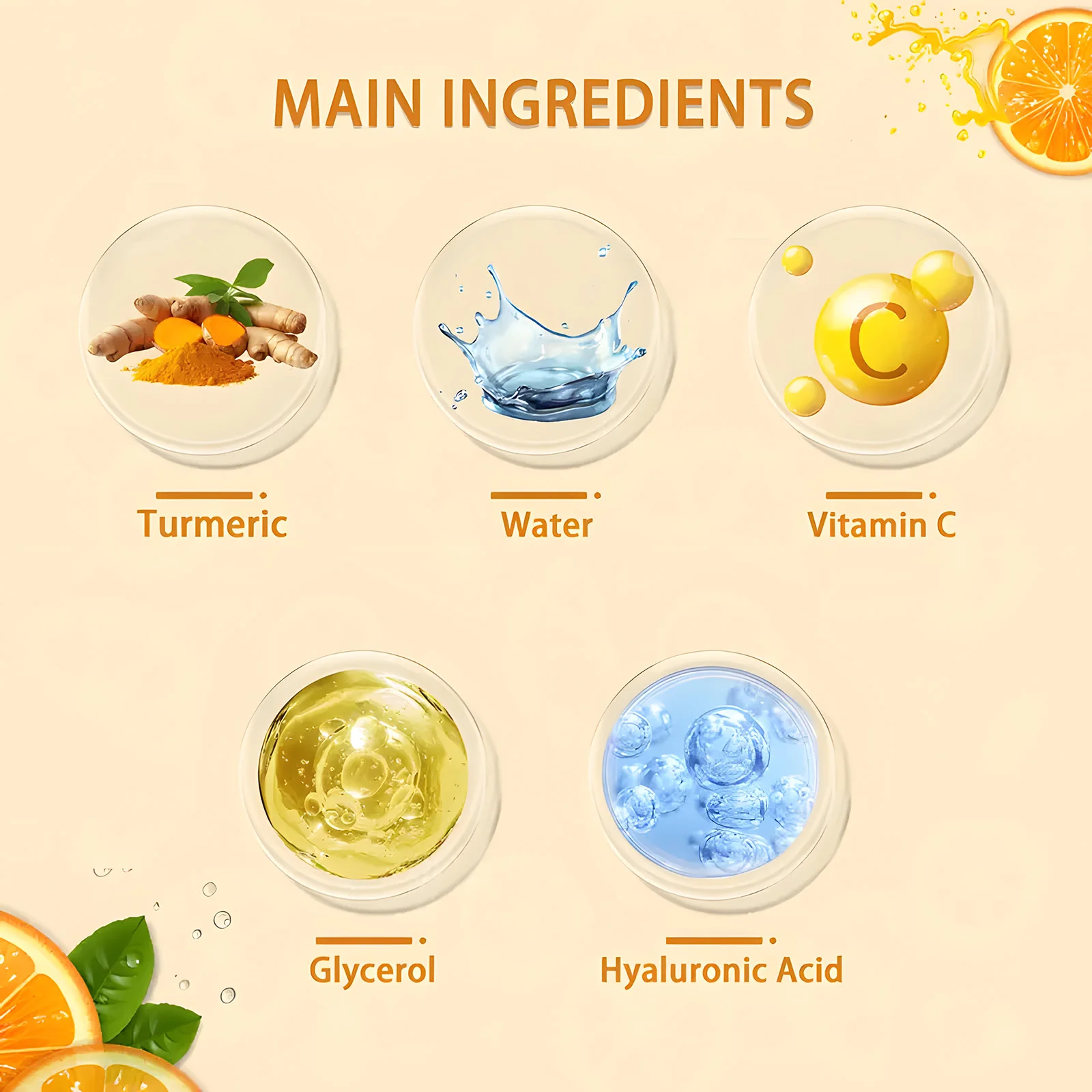 Kurkuma und Vitamin C Hals Gesichtspflege Faltenlinien Lifting Whitening Straffen Sie das Doppelkinn Anti-Age-Verjüngung Hautpflegeprodukt