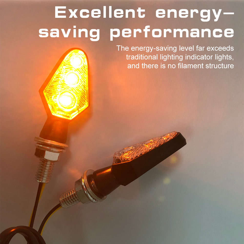 2 ชิ้น/เซ็ต 12V Universal LED ไฟเลี้ยวรถจักรยานยนต์กันน้ําไฟกระพริบรถจักรยานยนต์ Moto อุปกรณ์เสริม