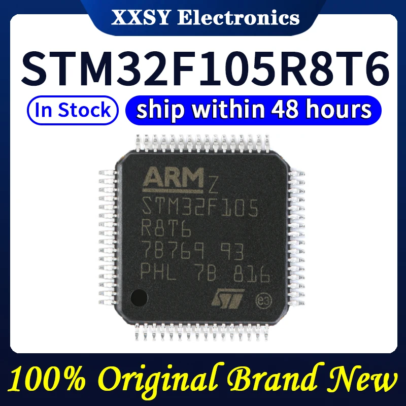 STM32F105RBT6 STM32F105RCT6 STM32F105R8T6 STM32F105VCT6 STM32F105VBT6 STM32F105V8T6 STM32F105VBH6 En stock 100% Original y nuevo
