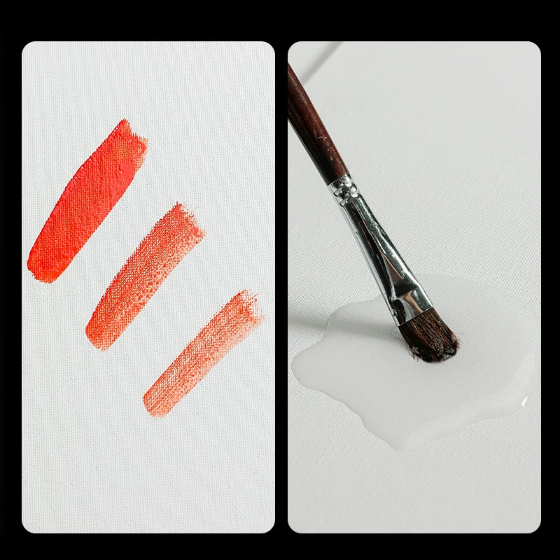 5pcs ผ้าใบสําหรับภาพวาดผ้าฝ้ายเปล่า,Primed สีขาว,เหมาะสําหรับ Gouache,สีน้ํา,อะคริลิค, ภาพวาดสีน้ํามัน,อุปกรณ์ศิลปะ,HB-03
