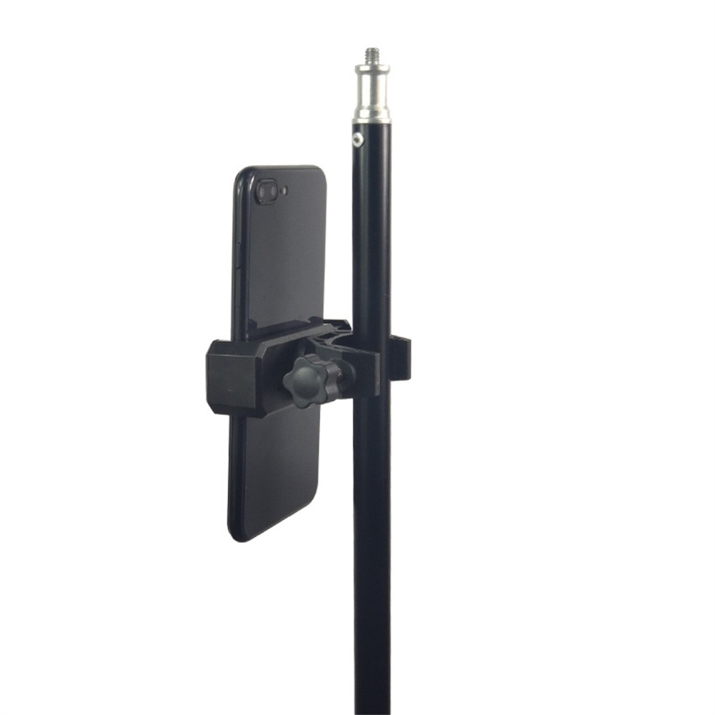 Phone Holder 360 Degree Rotating Universal Microphone Supporting Stand For 6.5-10cm Smart Phones Music Live Show Holder