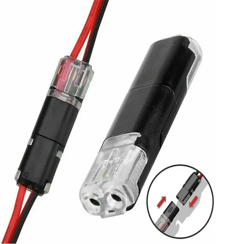 2 ขาปลั๊กขั้วต่อไฟฟ้ากันน้ํารถสายไฟยานยนต์ไฟฟ้า Connector Strip Terminal การเชื่อมต่อ