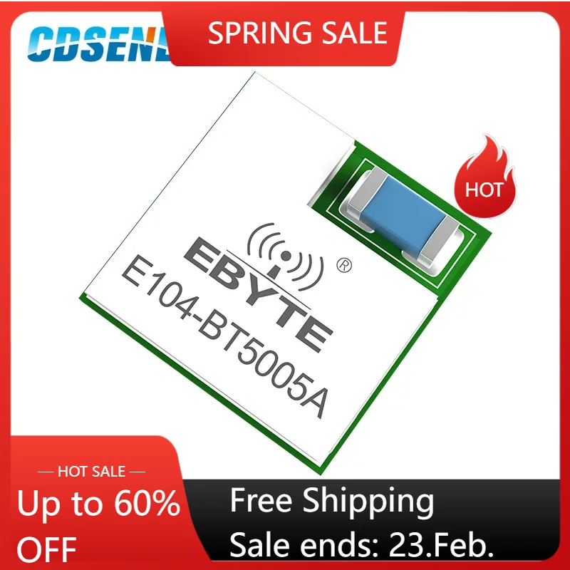 nRF52805 BLE5.0 Drahtloses Bluetooth-Modul 2,4 GHz serieller Port-Empfänger-Sender E104-BT5005A iBeacon-Übertragung mit geringem Stromverbrauch