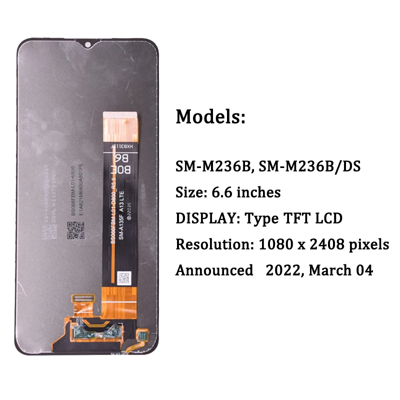 For Samsung M33 5G M336 M336B LCD Display Touch Screen Digitizer Assembly For Samsung M23 M236 M236B LCD Display