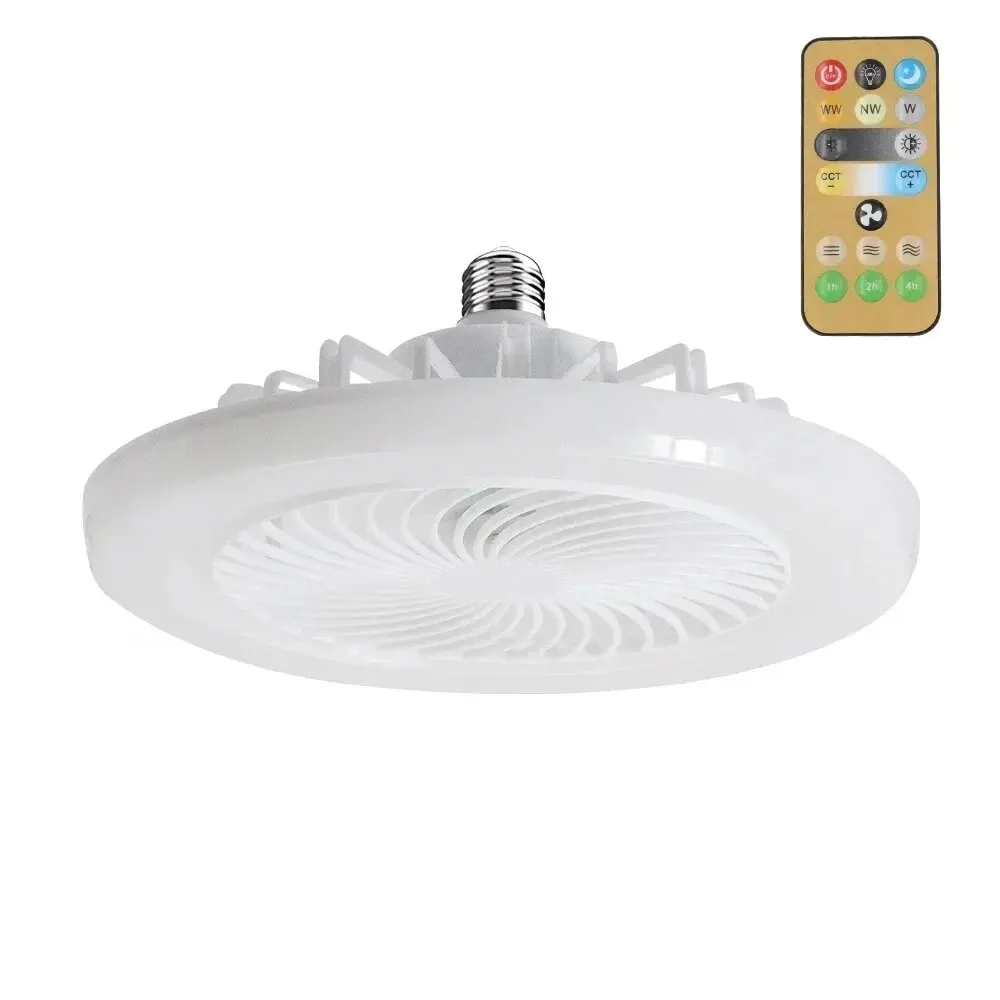 Smart Fernbedienung Decken ventilator mit LED-Beleuchtung Decken ventilator mit Lichtern Fernbedienung E27 Konverter Basis für Wohnzimmer