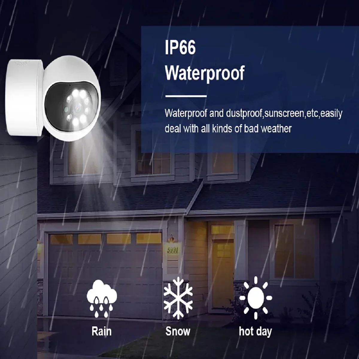 Cámara IP WiFi 4K de 8MP, Monitor de seguridad inalámbrico para bebés, compatible con Audio bidireccional, visión nocturna en Color, cámara de vigilancia para el hogar