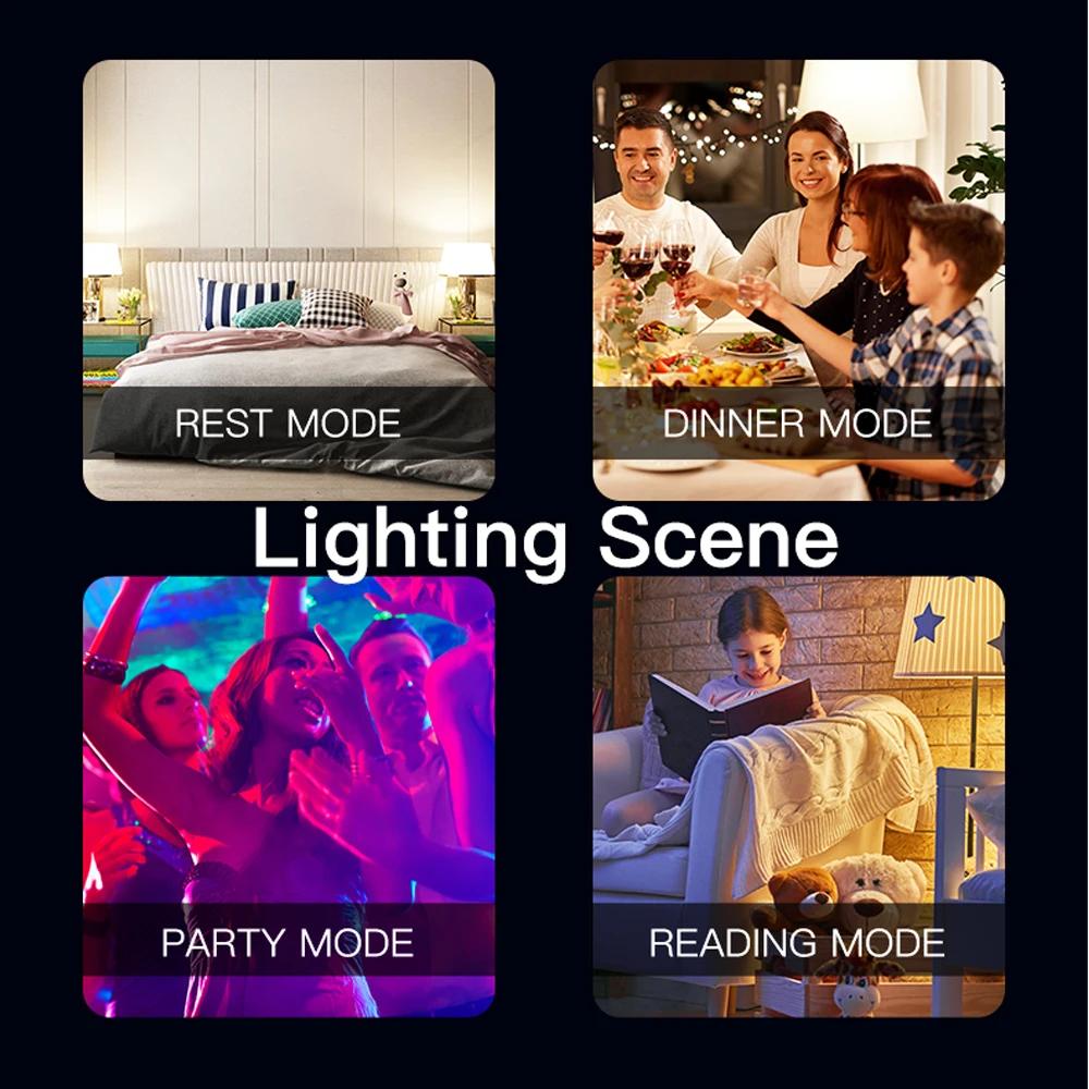 MOES Tuya ZigBee GU10 WIFI Thông Minh Bóng Đèn LED RGB C + W Trắng 5W Âm Trần Đèn Cuộc Sống Thông Minh Ứng Dụng điều Khiển Sáng Làm Việc Alexa/Google