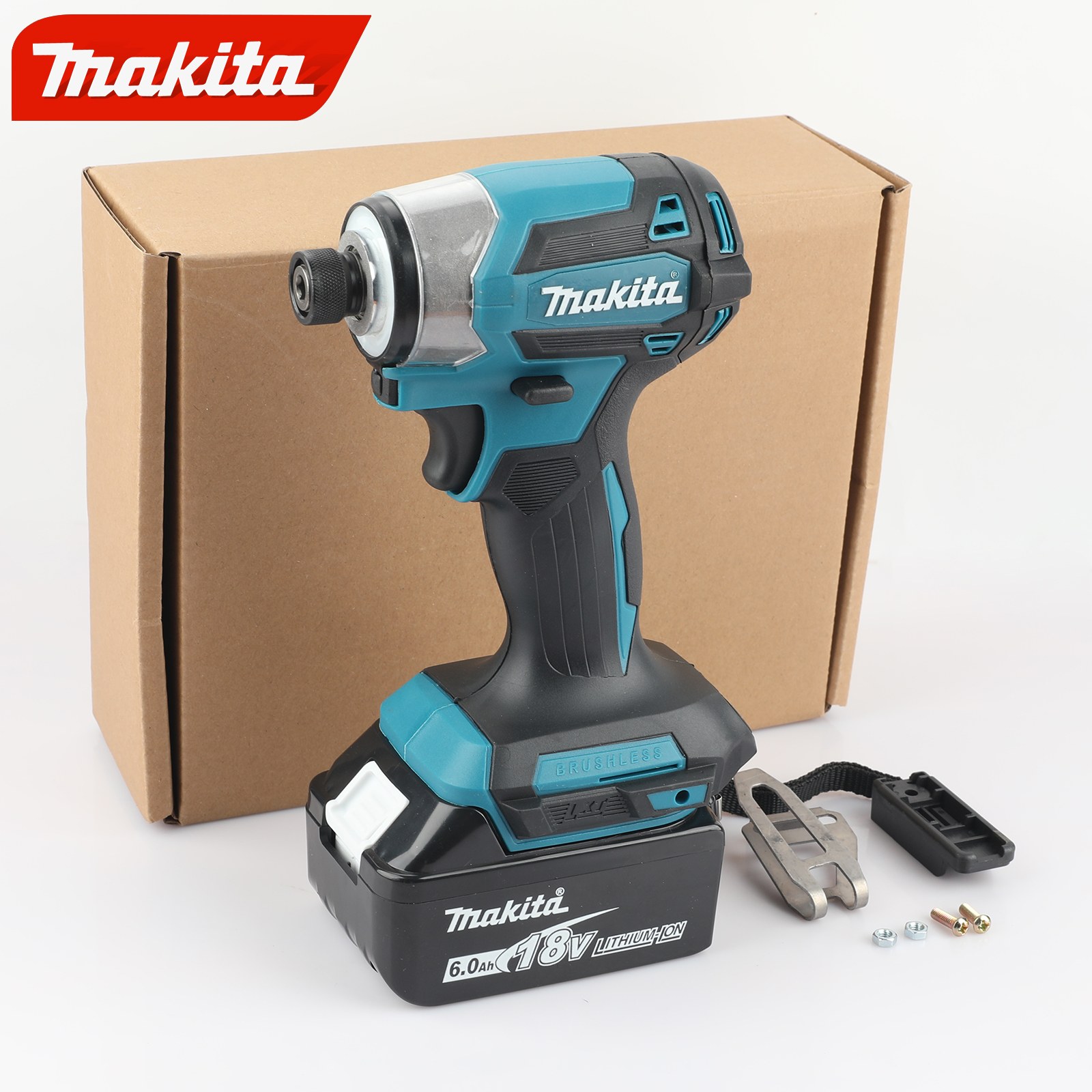 Makita DTD173 브러시리스 전기 스크루 드라이버 자동 수리 임팩트 스크루 드라이버 배치 220N.m 전기 드라이버 도구