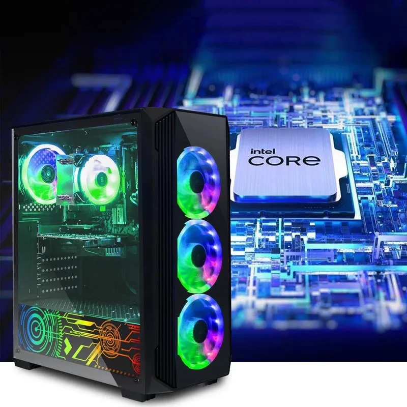 Venta al por mayor Torres de escritorio Juegos PC Computadora Set completo Intel Core I7 4.0Ghz GTX 1660S 6GB 32GB DDR4 RAM 1TB SSD RGB Ventiladores para jugadores