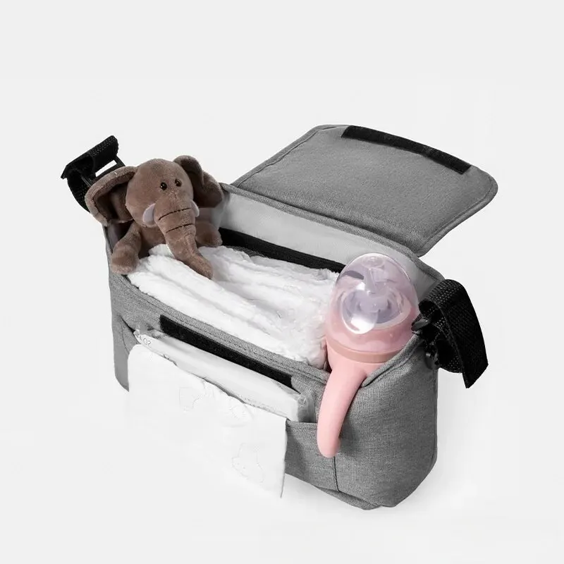 Kinderwagen hangende tas opbergtas, multifunctionele opbergtas met grote capaciteit, kinderwagen hangende tas, mamatas