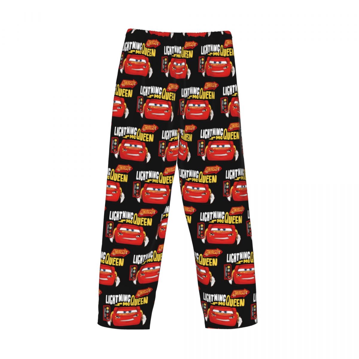 Coches personalizados Lightning Mcqueen pantalones de pijama ropa de dormir para hombres cintura elástica pantalones de salón para dormir con bolsillos