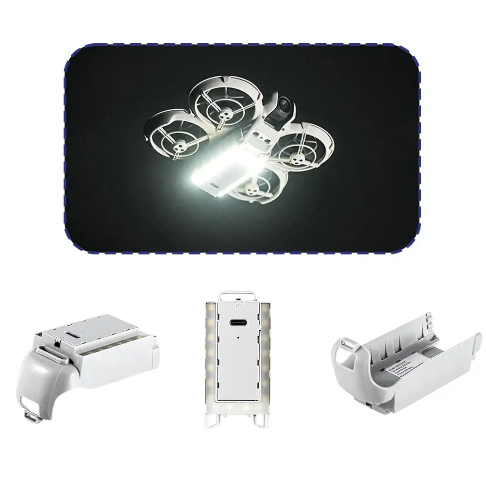 For DJI NEO LED Navigation Light Drone Landing Gear Night Light Luminous Tripod Built-in Battery Rechargeable Lamp Accessories