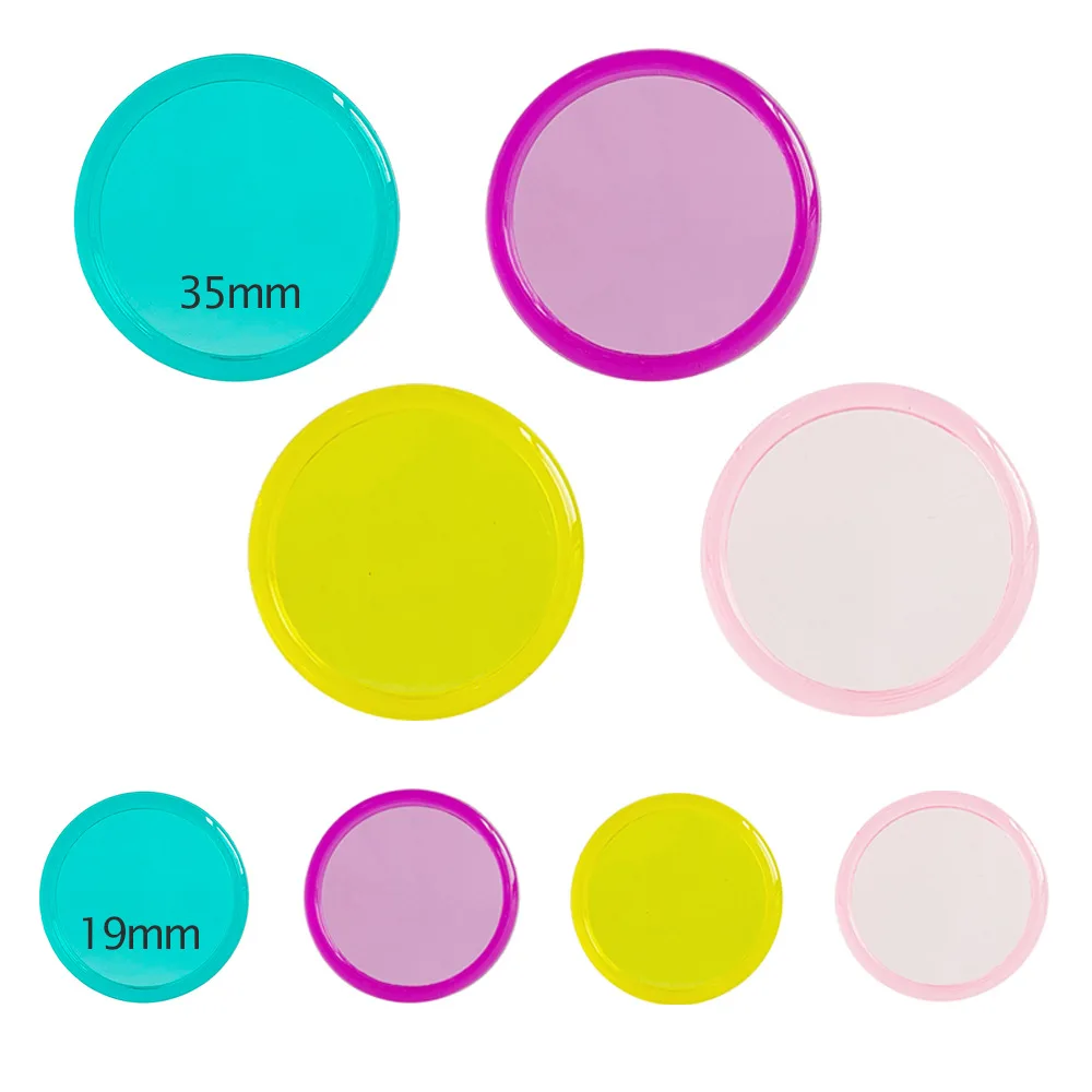 12pcs 35mm Binder Chest Mushroom Hole Discs Loose-leaf Button Binding Buckle Mushroom Planner Rings Discbound Planner Discs