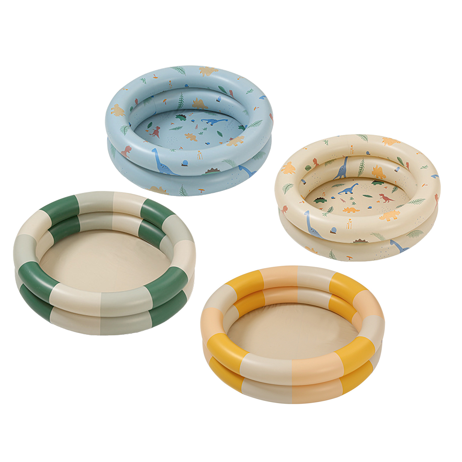 Opblaasbaar Zwembad Baby Retro Opblazen Zwembad Familie Schattige Stijl Verdikte Water Zwembad