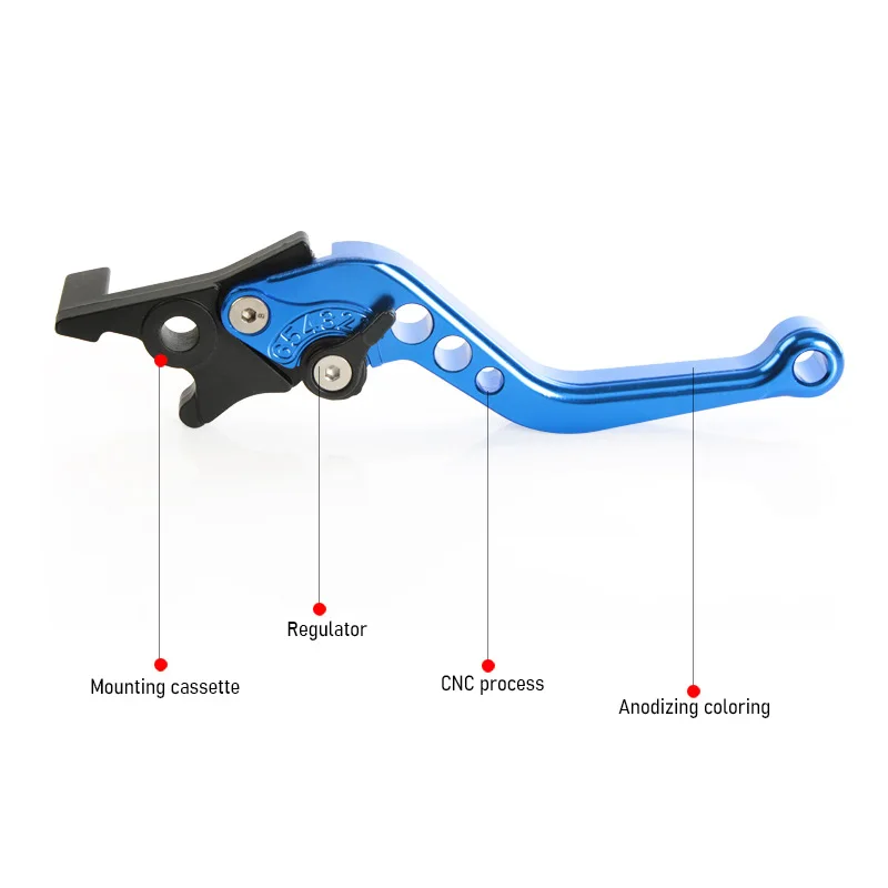 Alça de embreagem e freio de motocicleta, alavanca de freio a disco duplo universal ajustável para freios de tambor e disco, atualize o desempenho da sua bicicleta