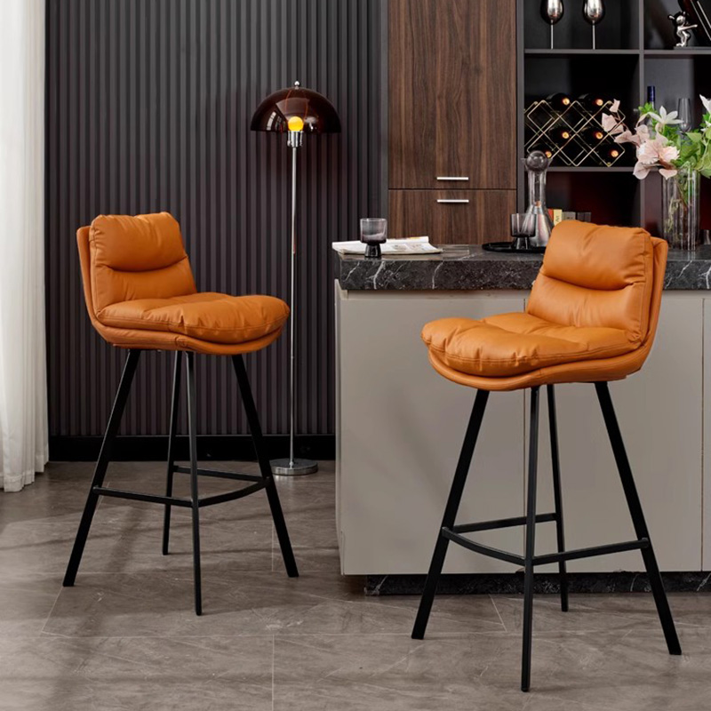 Licht Luxus Bar Stühle Hause Einfache Komfortable Hohe Bar Stuhl Küche Ästhetischen Nordic Balkon Metall Sillas Salon Möbel