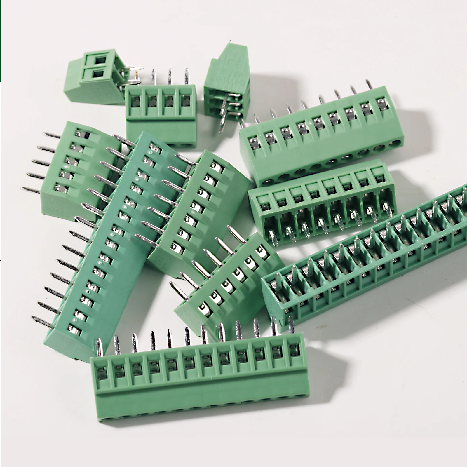 30 ชิ้นสกรู PCB Terminal Block ชุดเชื่อมต่อ KF128-2.54 2Pin 3Pin 4Pin