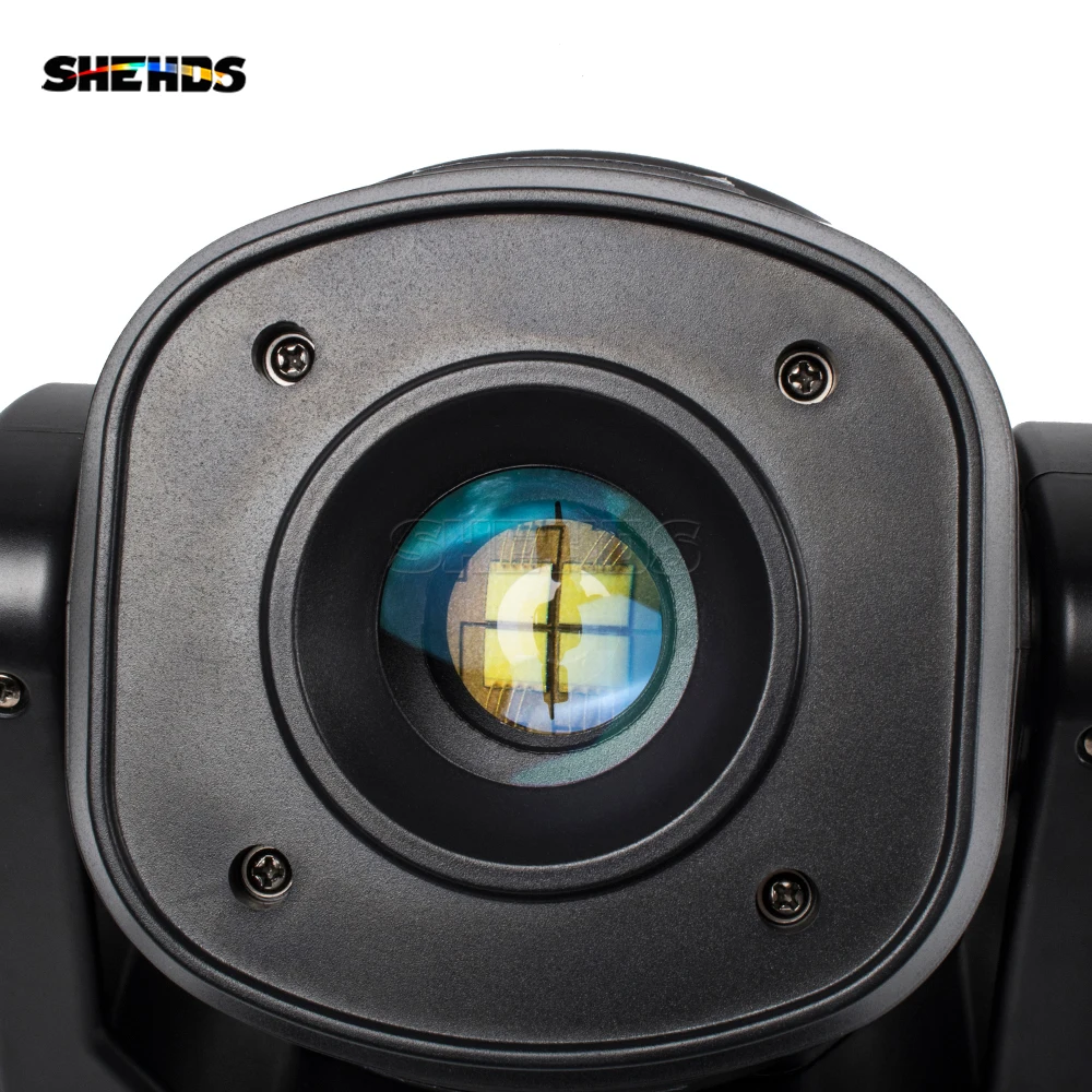 SHEHDS 2PCS 100W LED 6 Facet Prism DJ โปรเจคเตอร์ DMX 512 แฟนซี Spot Light สําหรับดิสโก้งานแต่งงานไนท์คลับผู้ชม