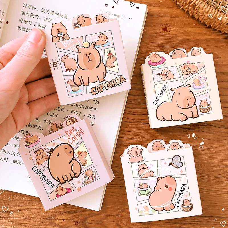 kawaii Stationery office accessories School supplies Mini Portable Notebook small Notepad For Daily Notes capybara memo pads