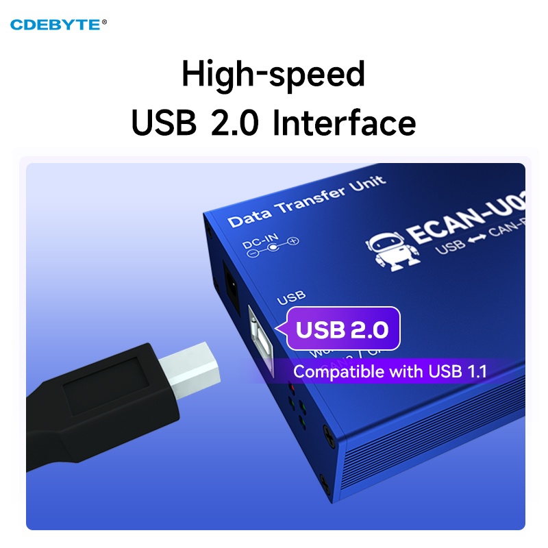 CAN naar USB-Konverter CAN2.0 Hata Ayıklayıcı Veri Yolu Analizörü CAN-BUS Çift Yönlü 2 Yollu Alıcı-Verici CDEBYTE ECAN-U01S Taşınabilir Röle