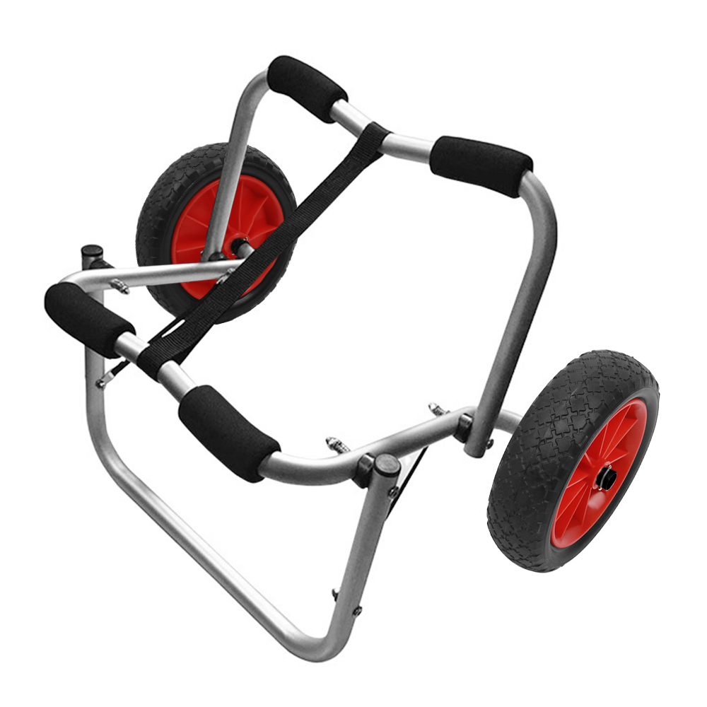 二輪カヤックカート,80kgの積載量,折りたたみ式,省エネ,輸送,カヌー,ボート