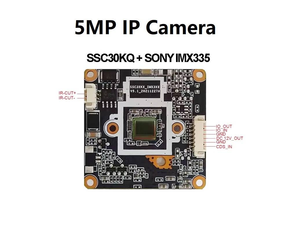 IMX335 SSC30KQ SONY 5MP модуль камеры 30 кадров в секунду 2592*1944 H.265 HD плата для модуля камеры видеонаблюдения чип Videolinkapp starLight security
