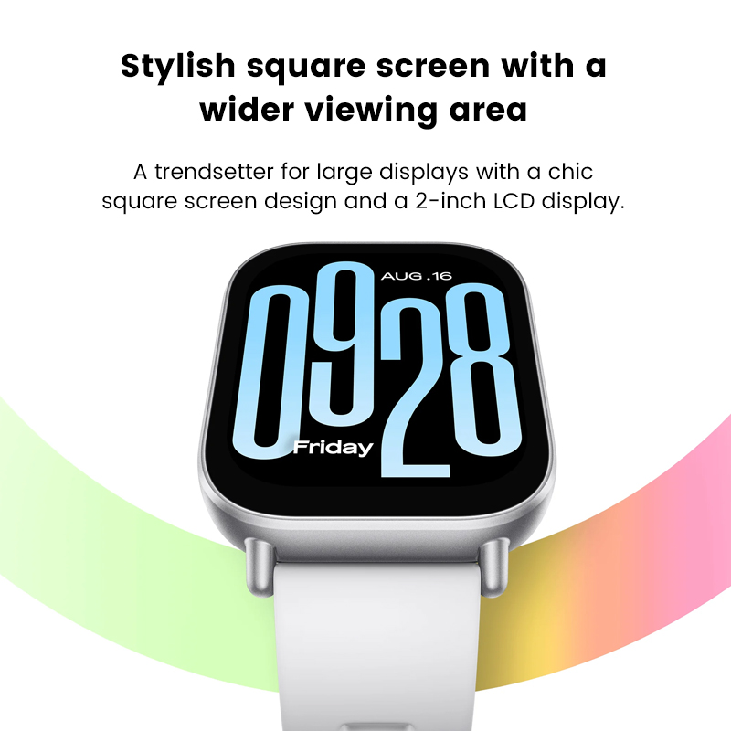 Wersja globalna Xiaomi Redmi Watch 5 Aktywny wyświetlacz 2 cale do 18 dni pracy na baterii 140+ trybów treningów Połączenia Bluetooth 5ATM