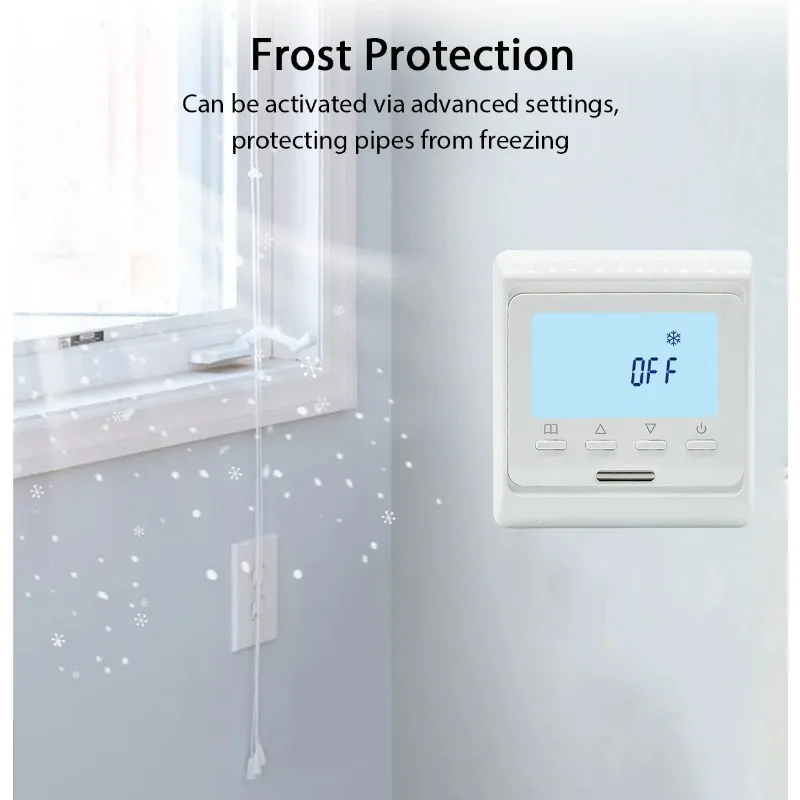 Termostato programable WiFi para suelo caliente, controlador de temperatura eléctrico para calefacción de suelo del hogar, Control por aplicación remota, 220V, 16A, novedad de 2024