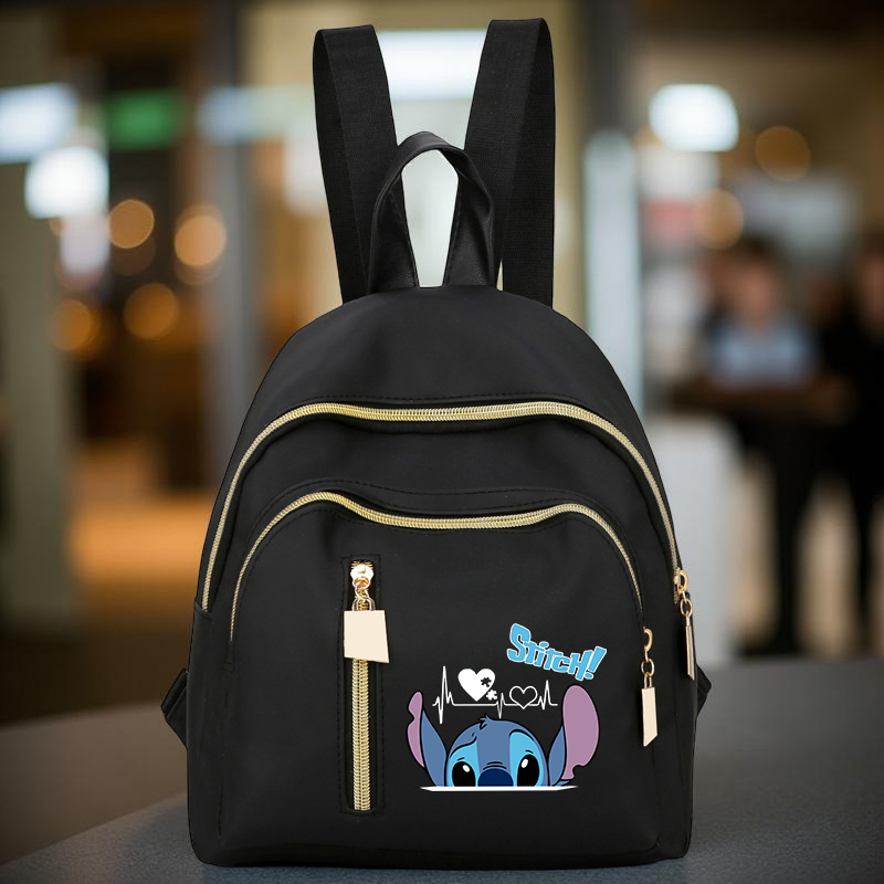 Mochila pequeña Stitch Cartoon, correas ajustables, mochila informal para mujer para desplazamientos, compras, viajes, regalo perfecto para fanáticos