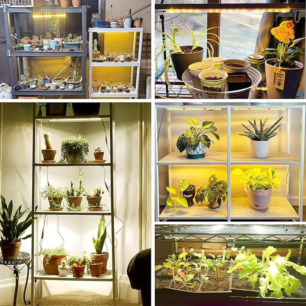 1/2/3/4 赤青 LED 成長ライトストリップチューブ屋内植物 USB フルスペクトル植物ランプ調光可能なタイマー苗野菜花ランプ