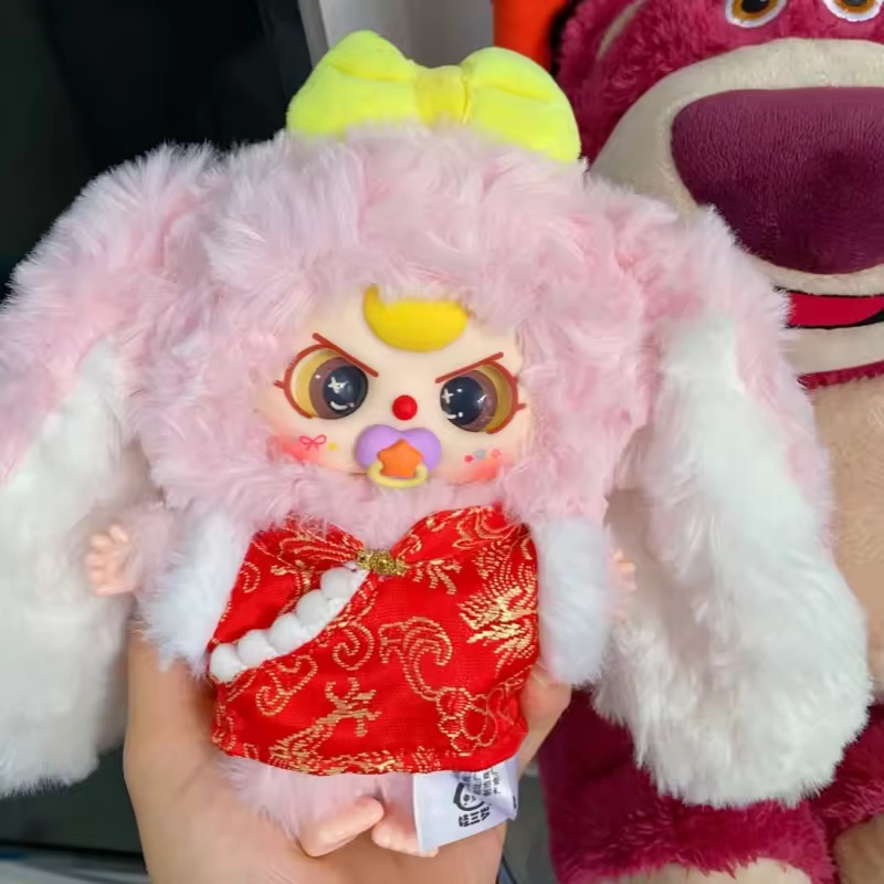 Genuine Baby Three Macaron Little Rabbit V2 Series Vinyl Blind Box Pendant  Lily Rabbit Town V2 Series Model Ornament Toy Gift