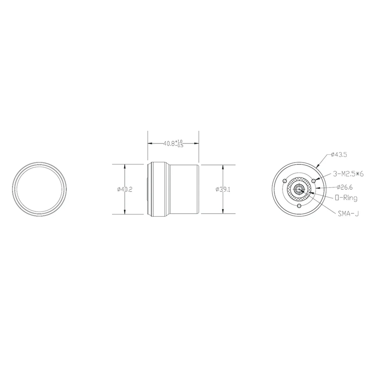 Quadrifilar Helix Multi-Satellite Multi-Frequenz-Spiralantenne GPS BDS GLONASS L-Band Active UAV RTK YDH