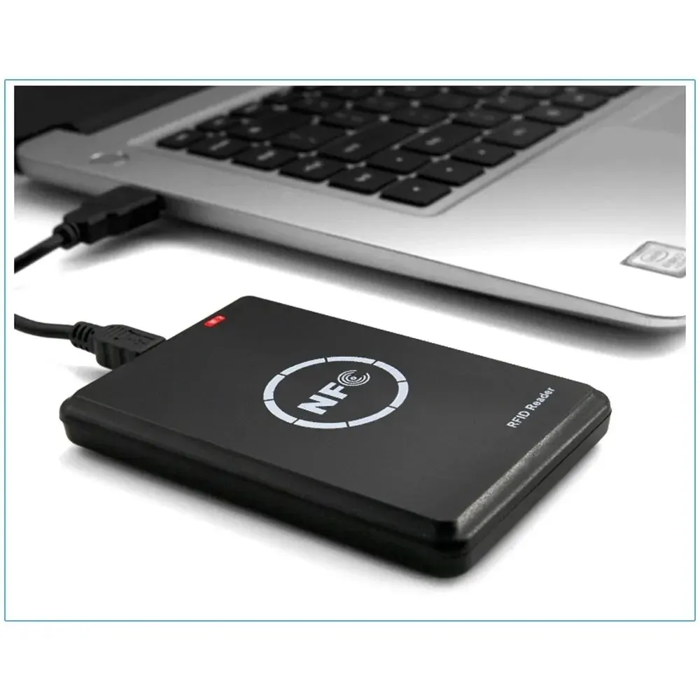Lector de tarjetas RFID, copiadora, duplicador de llave Fob, NFC, escritor de tarjetas inteligente, programador encriptado de 13,56 MHz, UID, Keyfobs inteligentes