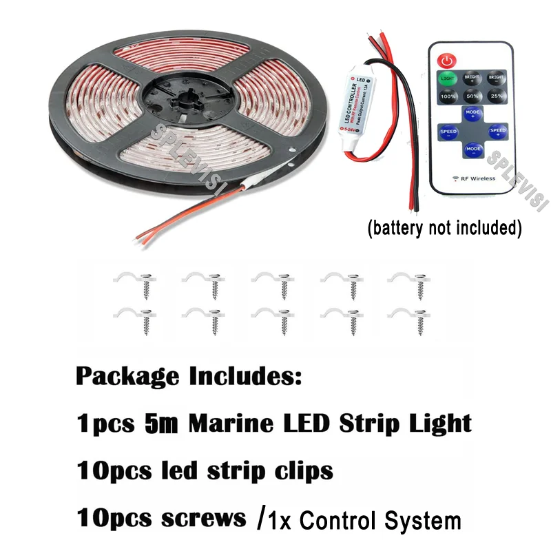 LED Strip Kit For Caravan Kayak Yacht Sailing Boat Marine Deck Accent Interior Lighting Waterproof 12v Bow Trailer Pontoon Light