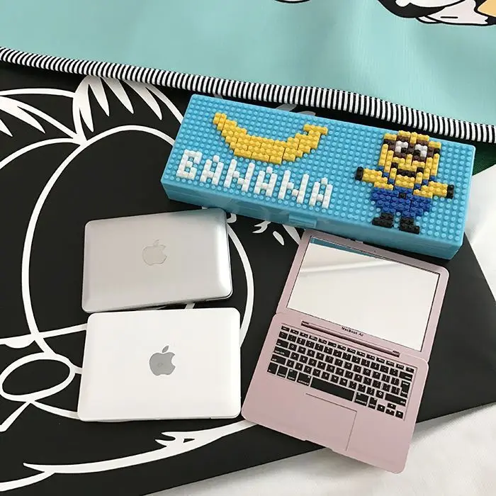 Mini Makeup Mirror Notebook Macbook New Design Portable Creative Props Photography High Quality Cosmetic Mirror